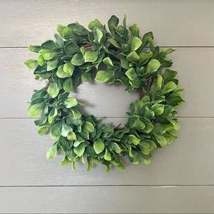 Faux Green Wreath